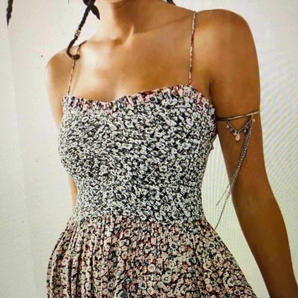 Free People One I love Floral Maxi dress M NWOT